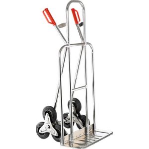 Alu-Treppenkarre mit Dreisternrädern, breite Schaufel