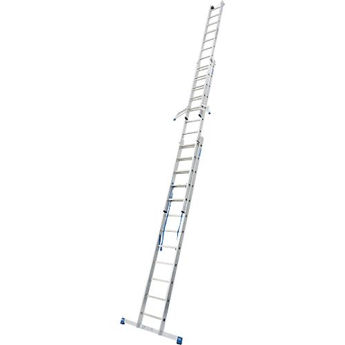Alu-Vielzweckleiter 3 x 12 Sprossen, mit Trigon-Traverse