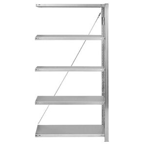 Anbau-Steckregal Orion Plus, B 750 x T 300 x H 2500 mm