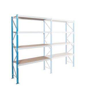 Anbaufeld, Weitspannregal Epsivol, 4 Ebenen, B 2250 x T 600 x H 2500 mm