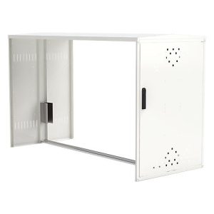 Anbausatz ohne Seitenwand für Fahrradgarage BikeBox 1 G mit Giebeldach, verkehrsweiß RAL 9016