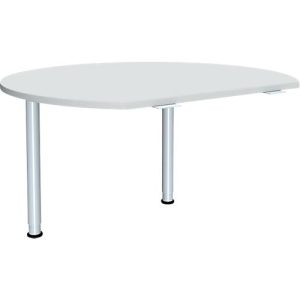 Anbautisch ALICANTE, 2 Stützfüße, B 1200 x T 1047 mm, mit 2 Stützfüßen, höhenverstellbar,