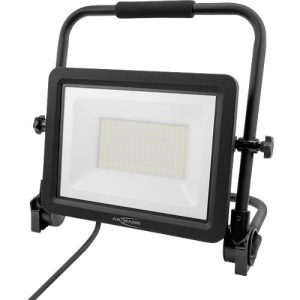 ANSMANN FL100W-AC LED Arbeitsstrahler, 12.000 Lumen, 100 W SMD LEDs, IP65, Stoßfest, Verstellbar, mit Tragegriff, schwarz