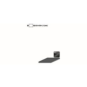 Antirutschmatte für asecos Sicherheitsschränke der UB90 und UB30 Serie, schwarz, B 420 x T 438 x H 1,3 mm