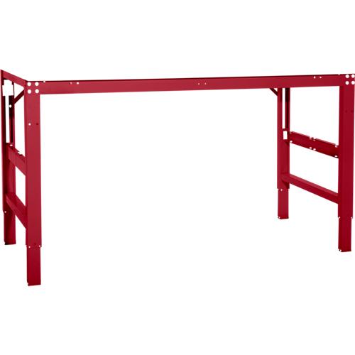 Arbeitstisch Ergo, Elektro-Hydraulik, Platte Kunststoff, 1500 x 800 mm, rubinrot