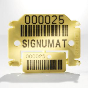 Signumat Kunststoffplättchen Resistant Yellow
