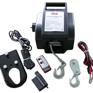 Funk-Seilwinde – inkl. Adapter für Anhängerkupplung Funk-Seilwinde – inkl. Adapter für Anhängerkupplung