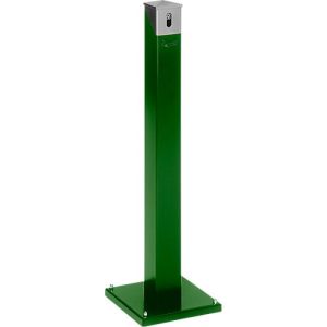 Ascher-Standsäule SG 105E, eckig, moosgrün