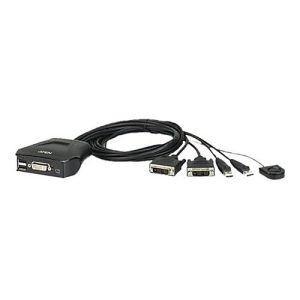 ATEN CS22D – KVM-Switch – 2 x KVM port(s) – 1 lokaler Benutzer – Desktop