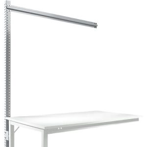 Aufbauportal, Ansatzisch SPEZIAL Arbeitstisch-/Werkbanksystem UNIVERSAL/PROFI, 1500 mm, alusilber