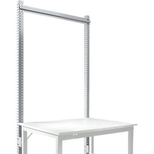 Aufbauportal, Grundtisch STANDARD Arbeitstisch-/Werkbanksystem UNIVERSAL/PROFI, 1250 mm, alusilber