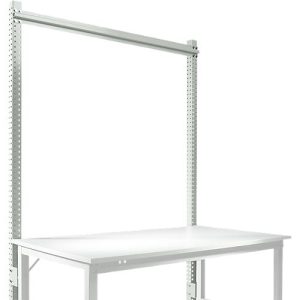 Aufbauportal, Grundtisch STANDARD Arbeitstisch-/Werkbanksystem UNIVERSAL/PROFI, 1500 mm, lichtgrau