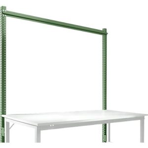 Aufbauportal, Grundtisch STANDARD Arbeitstisch-/Werkbanksystem UNIVERSAL/PROFI, 1750 mm, resedagrün