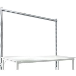 Aufbauportal, Grundtisch STANDARD Arbeitstisch-/Werkbanksystem UNIVERSAL/PROFI, 2000 mm, alusilber