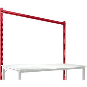 Aufbauportal, Grundtisch STANDARD Arbeitstisch-/Werkbanksystem UNIVERSAL/PROFI, 2000 mm, rubinrot