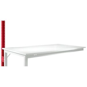 Aufbauportal, niedrig, Ansatztisch SPEZIAL Arbeitstisch/Werkbank UNIVERSAL/PROFI, rubinrot