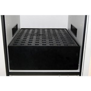 Auffangwanne für asecos Säuren- und Laugenschränke der SL-Serie, Polyethylen, B 471 x T 567 x H 173 mm, 33,5 l, bis 70 kg