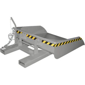 Bauer Staplerschaufel BSI 50, Seilzug-Entriegelung, L 1810 × B 1330 × H 710 mm, 0,5 m³, bis 750 kg, Stahl lackiert, gelborange