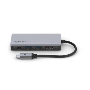 Belkin CONNECT 4-in-1 multiport hub adapter – USB-C – HDMI