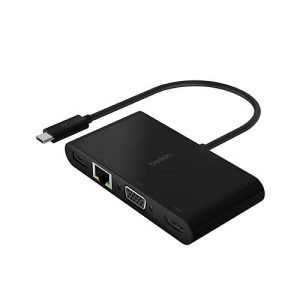 Belkin Multimedia- und Ladeadapter – USB-C – VGA, HDMI – GigE