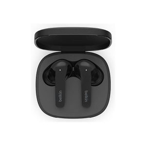 Belkin SoundForm Flow – True Wireless-Kopfhörer mit Mikrofon – im Ohr – Bluetooth – aktive Rauschunterdrückung – Schwarz