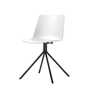 Besucherstuhl DN, 2er-Set, B 440 x T 530 x H 780 mm, Polypropylen & Stahl lackiert, weiß