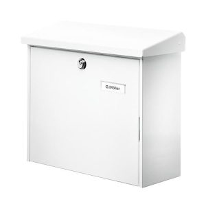 Briefkasten Comfort, Stahlblech verzinkt, weiß