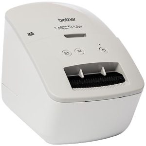 Brother Etikettendrucker QL-600G, Graustufen, für B 12-62 mm, 300 x 600 dpi, 44 Etiketten/Min., USB 2.0, inkl. 8 m Etikettenrolle