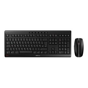 CHERRY STREAM DESKTOP – Tastatur-und-Maus-Set – kabellos – 2.4 GHz – Pan-Nordic – Tastenschalter: CHERRY SX