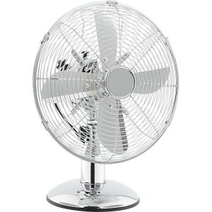 Chrome-Line Tischventilator, Ø 300 mm, H 450 mm, 3 Geschwindigkeitsstufen, Metallrotorblätter