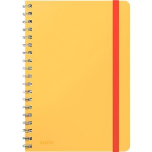 Collegeblock Leitz Cosy, DIN B5, kariert, spiralgebunden, 100 g/m² Papier, 80 Blatt, gelb