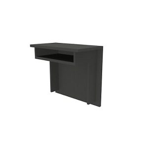 Counter-Element für Empfangstheke Basic C, verschiebbar, mit Ablagefach, B 670 x T 360 x H 620 mm, Gesamhhöhe auf Wange 1100 mm, graphit