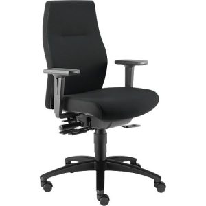 Dauphin Bürostuhl SHAPE XTL, Synchronmechanik , mit Armlehnen, Sitzzeit 8+ Stunden, mit Universalrollen, schwarz