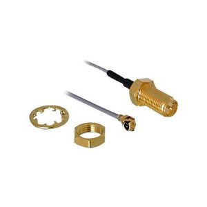 Delock – Antennenkabel – RP-SMA (M) zu I-PEX (M) – 20 cm – Koax – Schwarz