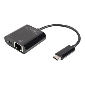 DIGITUS DN-3027 – Netzwerkadapter – USB-C – Gigabit Ethernet + USB-C