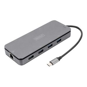 DIGITUS – Dockingstation – USB-C – HDMI, VGA – 1GbE