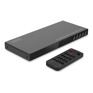 DIGITUS – Video/Audio-Schalter – multi-viewer, 4K/30Hz – 4 x 2 – Desktop