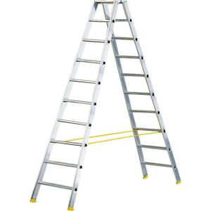 Doppelstufen-Stehleiter MEHRSI®, 10 Stufen, 15,5 kg