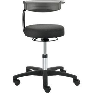 Drehhocker TEC basic IS 1999, höhenverst., mit Armablage, ergonom. Polster-Sitz, schwarz