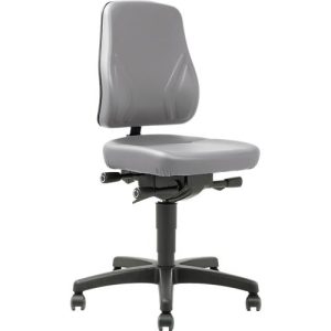 Drehstuhl All-In-One Trend 9633, mit Rollen, Kunstleder, Skai grau