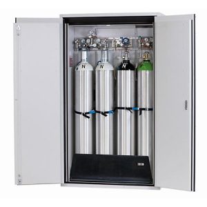 Druckgasflaschenschrank G-ULTIMATE-90 Standard, Doppelflügeltür, 4x 50 l Flaschen, B 1198 x T 615 x H 2050 mm