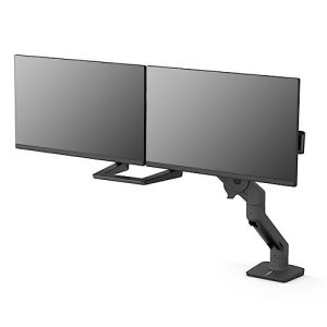 Dual-Monitorarm Ergotron HX, bis 32 Zoll je Arm, höhen-/tiefenverstellbar, Neigungsfunktion, VESA, matt-schwarz