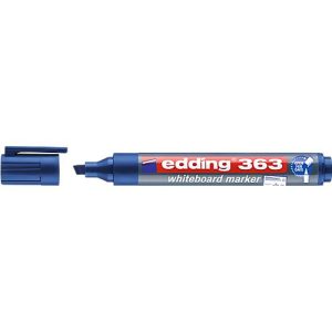 edding Whiteboard Marker 363, Keilspitze, 10 Stück, blau