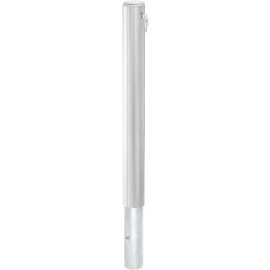 Edelstahlpoller Plus, heraushebbar, Zylinderschloss, verschiedenschließend, inkl. Bodenhülse