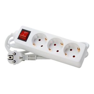 EFB-Elektronik – Steckdosenleiste – Wechselstrom 250 V – Eingabe, Eingang power CEE 7/7 – Ausgangsanschlüsse: 3 (3 x Strom Typ F) – 1.4 m Schnur