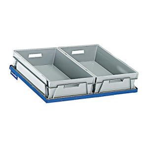 Einlegeboden Stahlrahmen für Kasten im Euromaß, B 820 x T 620 mm