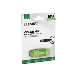 EMTEC Color Mix C410 – USB-Flash-Laufwerk – 64 GB – USB 2.0 – grün