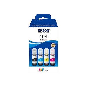 Epson EcoTank 104 – 4er-Pack – Schwarz, Gelb, Cyan, Magenta – original – Nachfülltinte