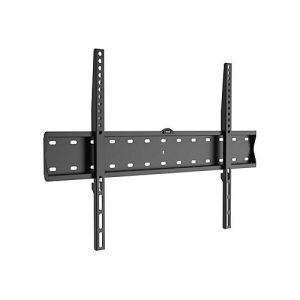 equip – Halterung – für Curved Panel/Flat Panel – fixed, slim – stainless steel – Schwarz (37′-75′)
