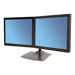 Ergotron DS100 – Aufstellung – horizontal – für 2 LCD-Displays – Aluminium, Stahl – Schwarz